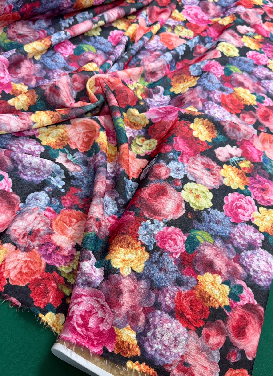 Jersey Crep cu model floral
