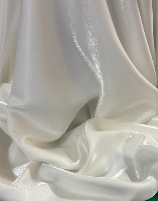 Vâscoză 100% naturală satinată – Alb