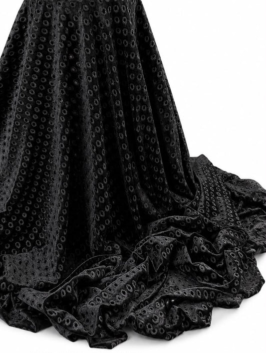 Catifea elastică perforată – Negru
