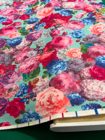 Jersey Crep cu model floral